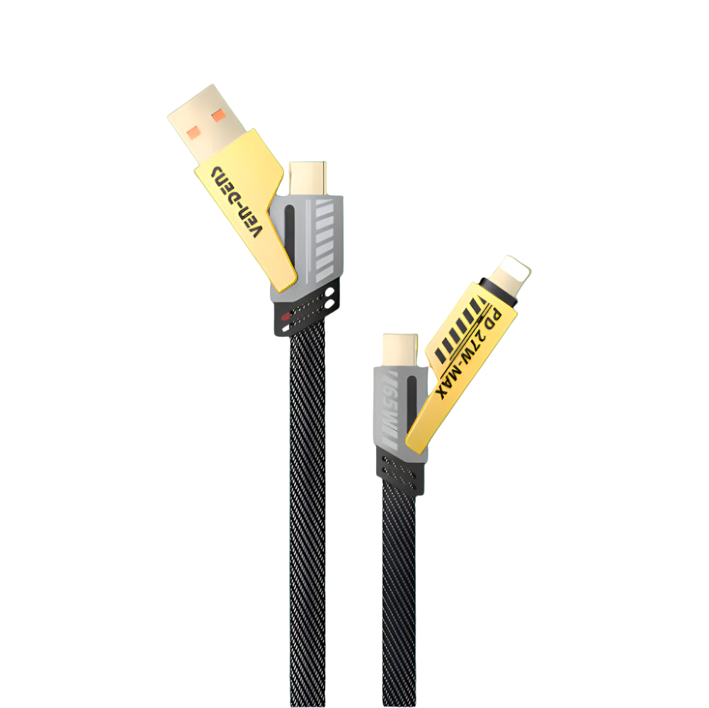 Câble de charge multiple 4 en 1 65 W 1,2 m Modèle VD-DCA05