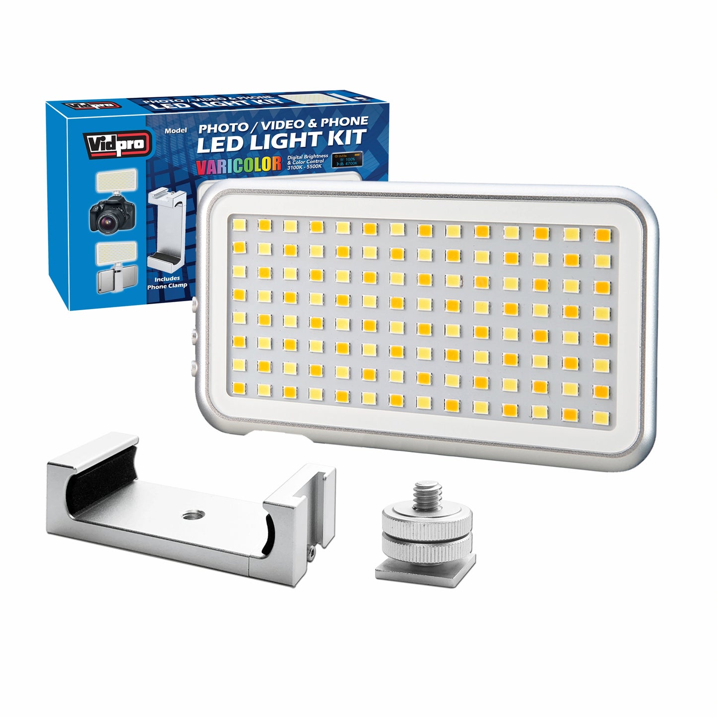 LED-112 Micro Series Digital LED Photo & Video Light For Cameras and Smart Phones