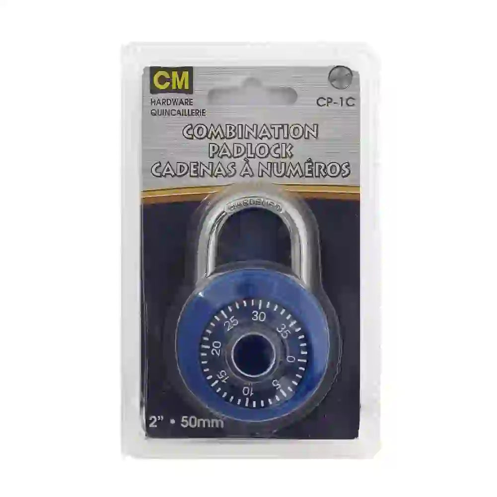 Combination Padlock – 2" (50mm) Heavy-Duty Security Lock