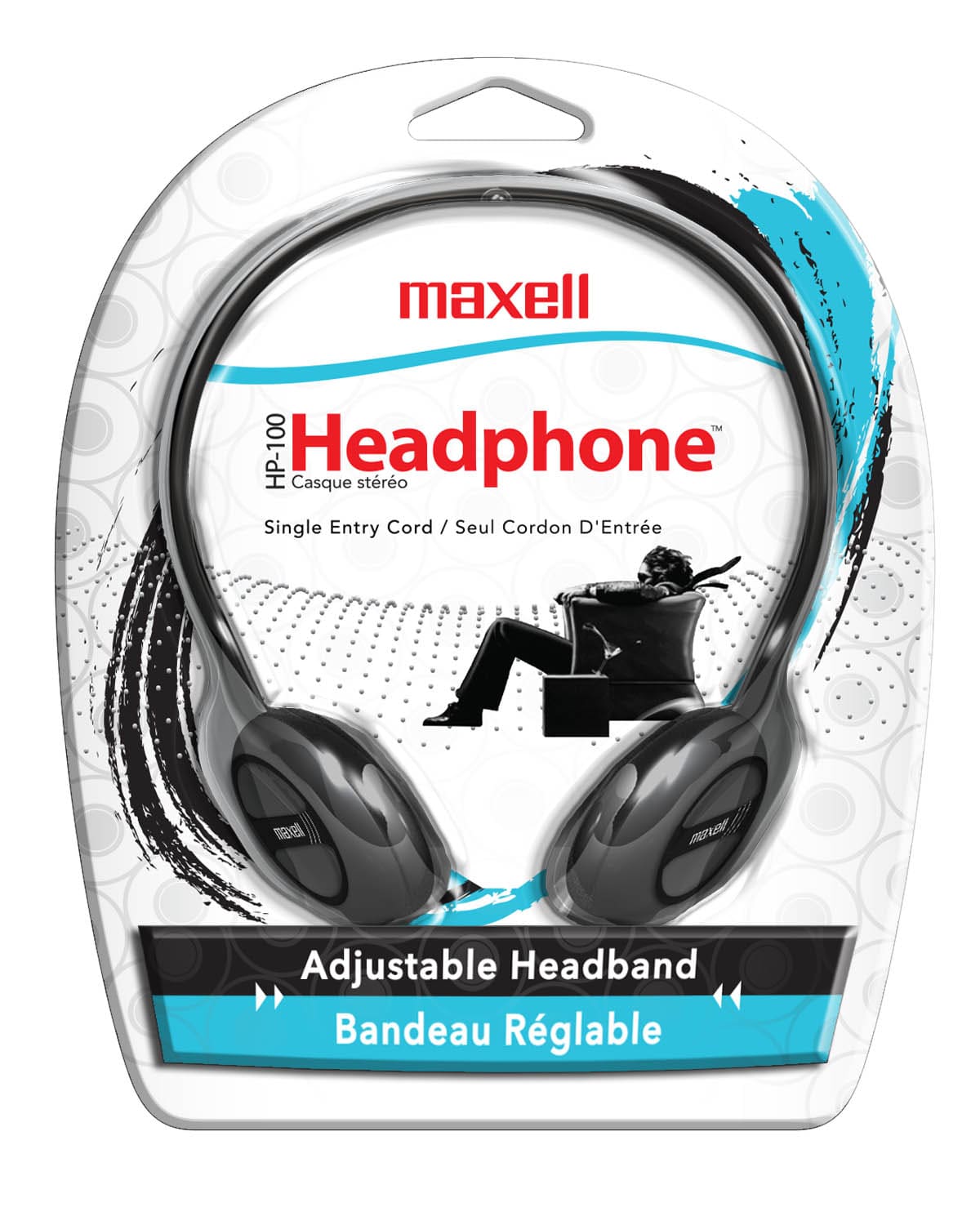 Maxell 190319 HP - 100 Headphones Black - Proflash