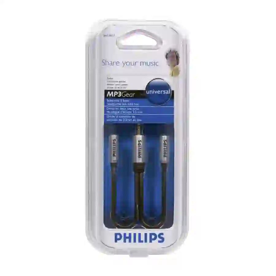 Philips MP3Gear Audio Splitter – Universal Compatibility