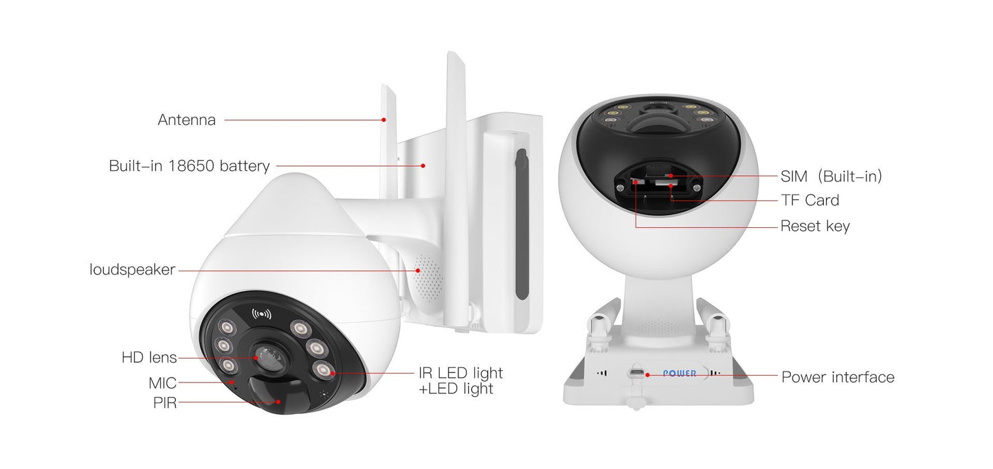 Security Camera Model: VS - BG69 - TZ 4G LTE - Proflash