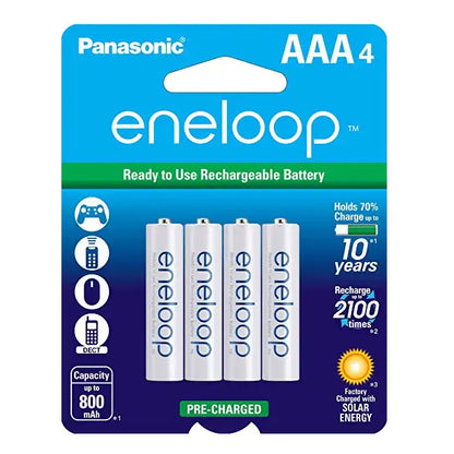 Battery Panasonic 4-AAA Ni-MH Rechargeable 2000mah 4 Pack 1.2V  10096