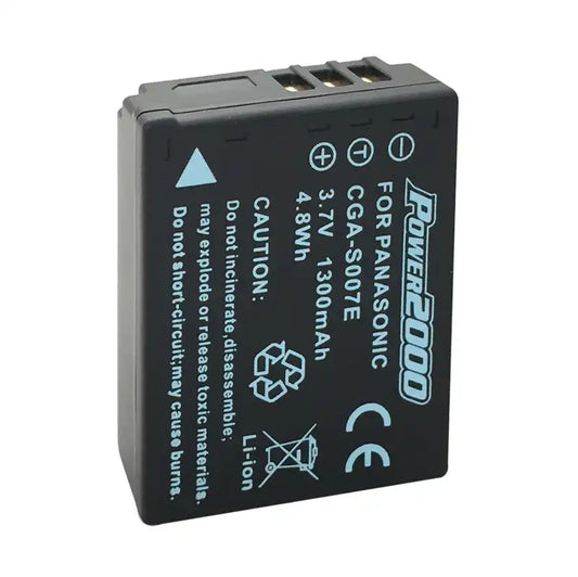 Proflash - Power 2000 Panasonic CGA-S007 Compatible Lithium-Ion Battery Pack ( 3.7V - 1300 mAh ) - 12281