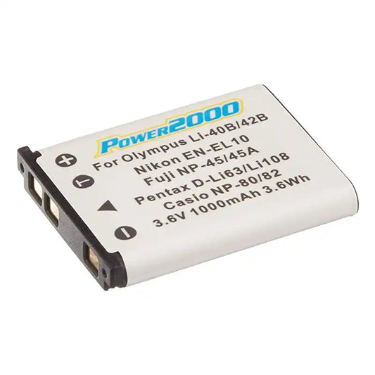 Proflash - Power 2000 Pentax D-Li63 Compatible Lithium-Ion Battery Pack (3.7V 1000 mAh). 12306