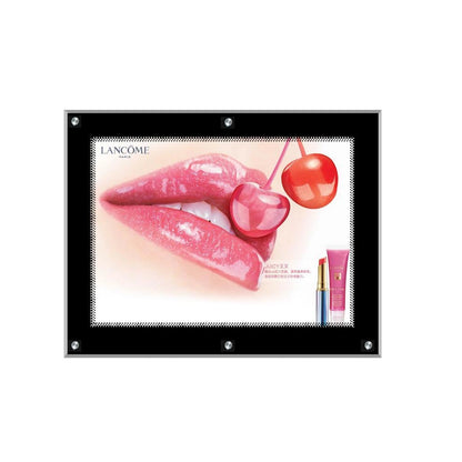 Acrylic Ultra Slim LED Light Box / Photo Frame  (Black Outline) 31,50’’ X 23,62’’