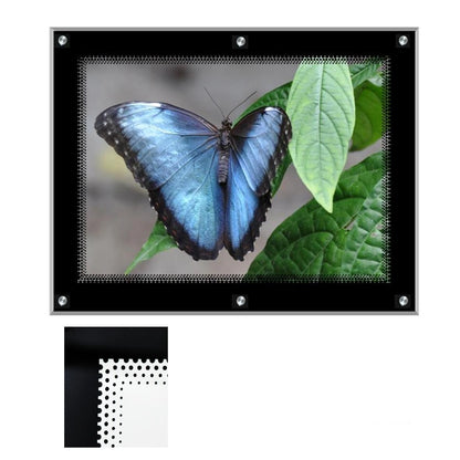 Acrylic Ultra Slim LED Light Box / Photo Frame  (Black Outline) 31,50’’ X 23,62’’