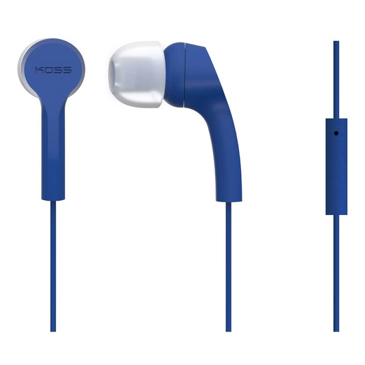 Koss KEB9i In-Earbuds With Microphone ( Blue ) - 195158