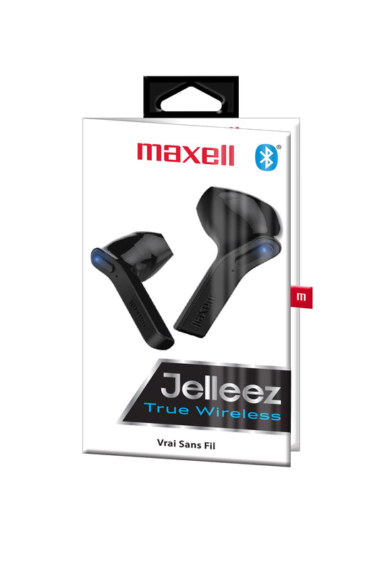 Maxell Jelleez True Wireless Earbuds – Bluetooth 5.0 With Micro, Color Black - 199460