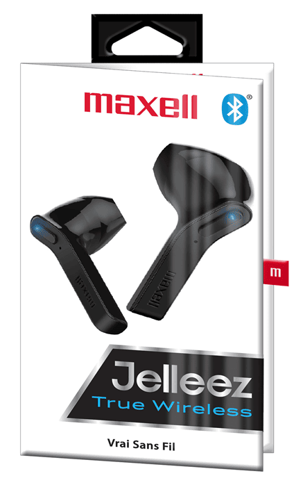 Maxell Jelleez True Wireless Earbuds – Bluetooth 5.0 With Micro, Color Black - 199460