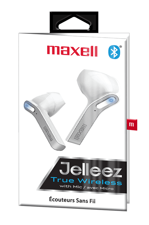 Maxell Jelleez True Wireless Earbuds – Bluetooth 5.0 With Micro, Color White  - 199461