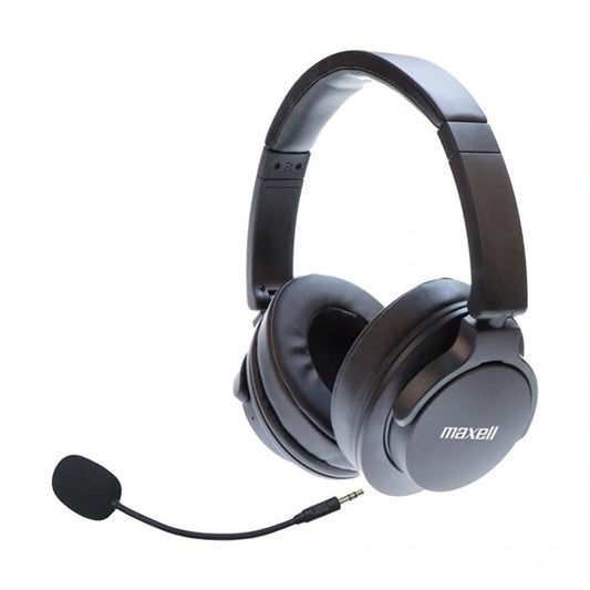 Maxell ANC-T132 Bluetooth Headphone With Detachable Boom Mic Black, Active Noise Cancelling, Bass 13