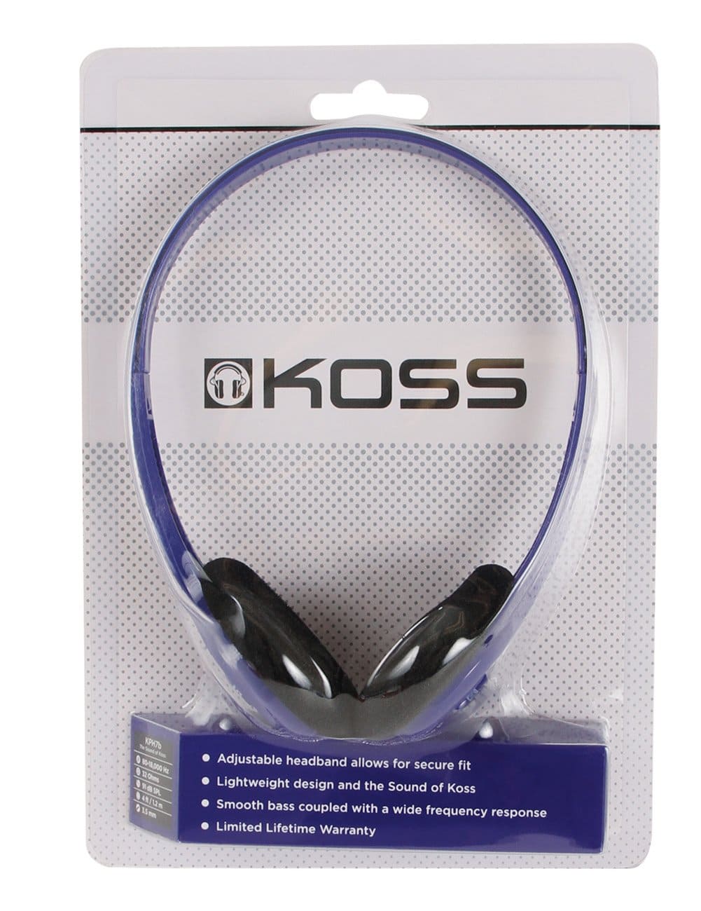 Koss KPH7 Portable On-Ear Headphone Lighteight - Blue  194895