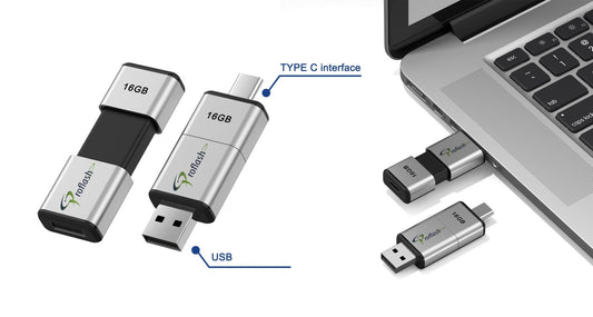 21470 Proflash USB Flash Drive 16 GB Dual USB 2 in 1 USB - A to Type - C - Proflash