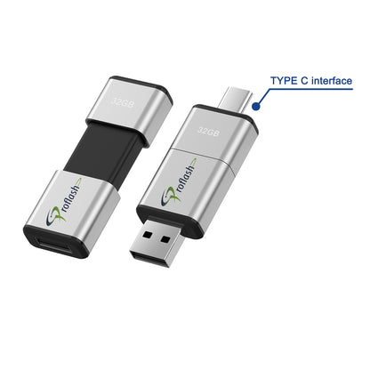 21471 Proflash USB Flash Drive 32 GB Dual USB 2 in 1 USB-A to Type-C