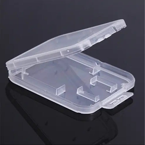 Memory Card Cases Protection Plastic Transparent Storage Box