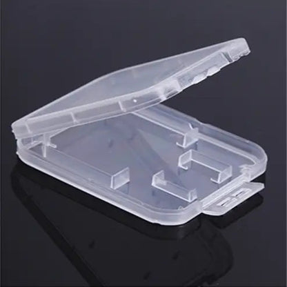 Memory Card Cases Protection Plastic Transparent Storage Box