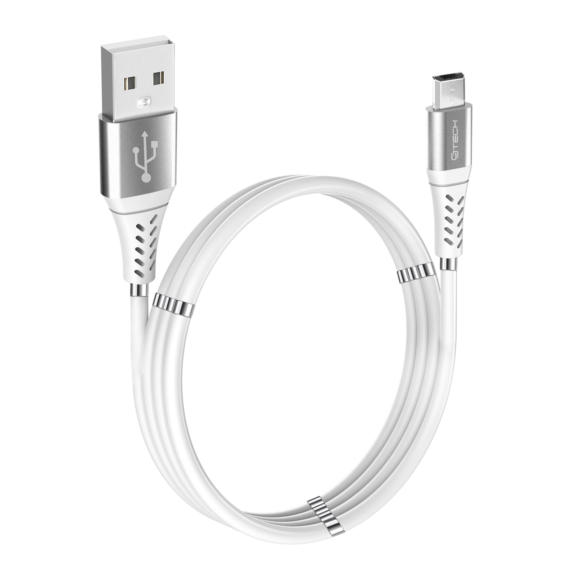 53357 3D Magnetic Charging Cable 6FT Micro USB White - Proflash