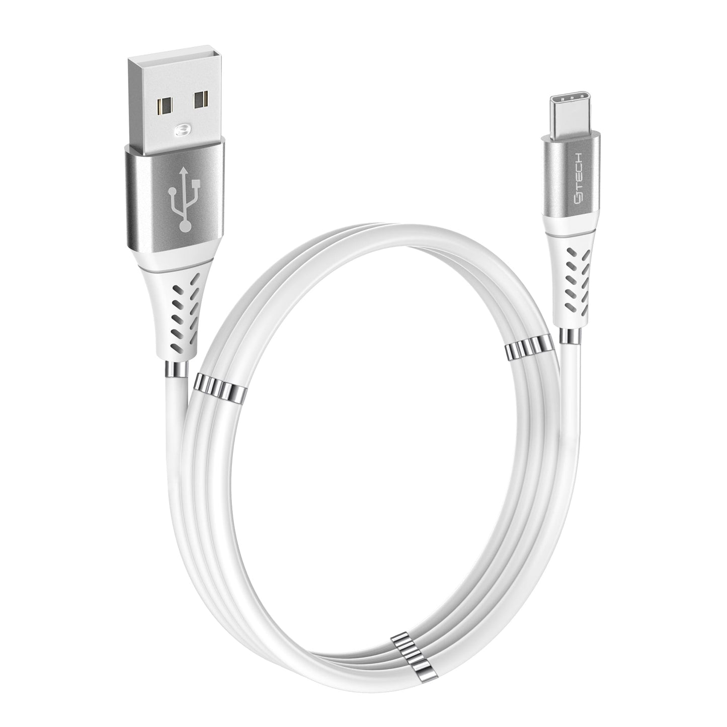 3D Magnetic Charging Cable 6FT Type-C White - 53359