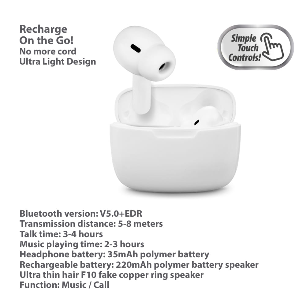 Serie M True Wireless Bluetooth Earbud Ultra Pro Series 5,0 Whit Charging Case - 53433