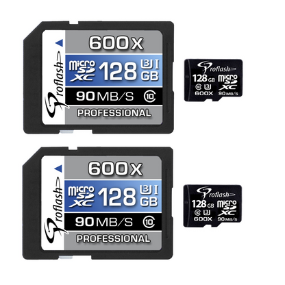 Proflash Memory Card Micro-SDHC 32GB Class 10 UHS-I U3 4K With Adapter 2 Pack /  6731-2