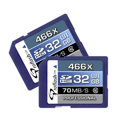 Proflash Memory Card 32GB  SDHC Card Class 10  USH-I U1 ( 2 Pack ) - 6940
