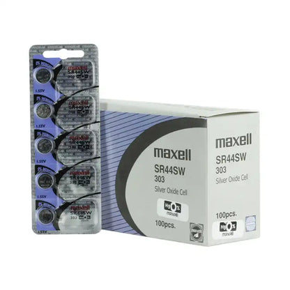 Maxell Watch Battery SR44SW-303 5PCS Tearstrip  ( Pack of 5 Batteries ) - 731051