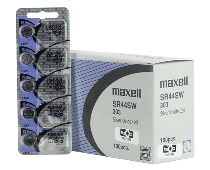 Maxell Watch Battery SR44SW-303 5PCS Tearstrip  ( Pack of 5 Batteries ) - 731051