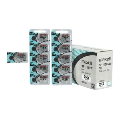 Maxell Watch Battery SR1136SW-344 5PCS Tearstrip  ( Pack of 5 Batteries ) - 732850