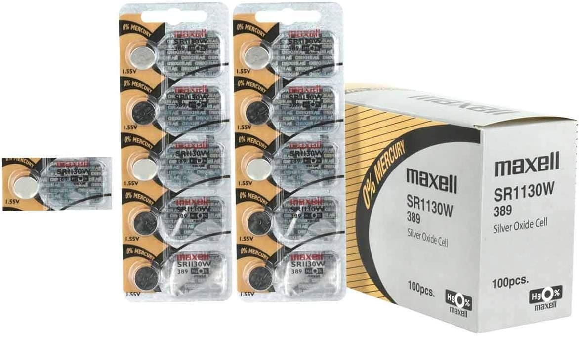 Maxell Watch Battery SR1130SW-390 5PCS Tearstrip ( Pack of 5 Batteries ) - 733051