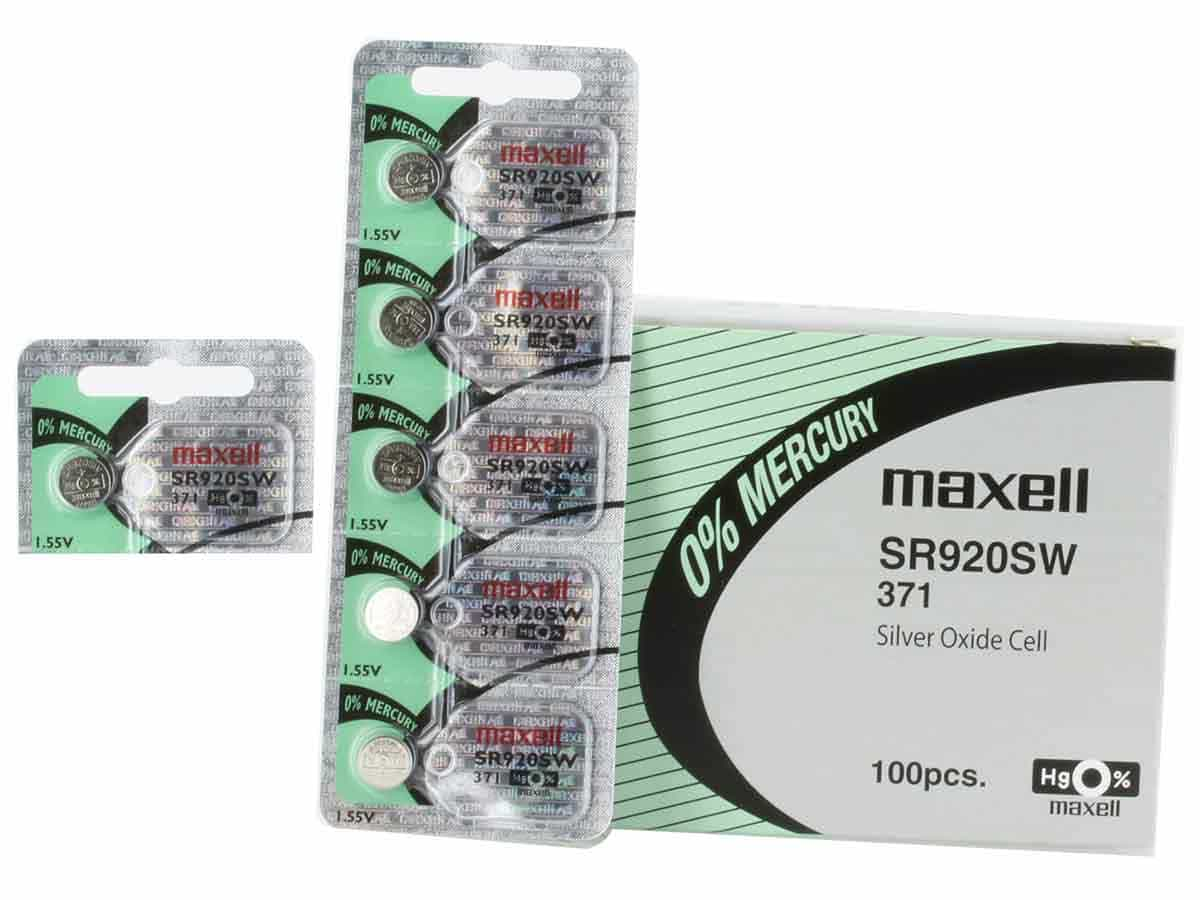 Maxell Watch Battery SR920SW-371 5PCS Tearstrip  ( Pack of 5 Batteries ) - 736051