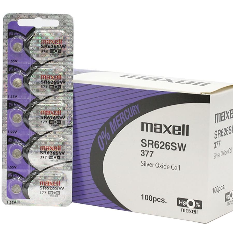 Maxell Watch Battery SR626SW-377 5PCS Tearstrip  ( Pack of 5 Batteries ) - 743050