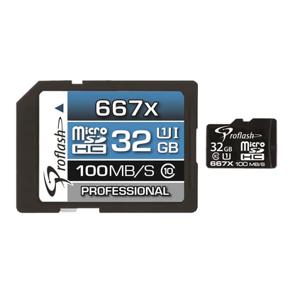 Proflash Memory Card Micro-SDHC 32GB  Class 10 UHS-I U1 100 MB/s With Adapter  /   8005
