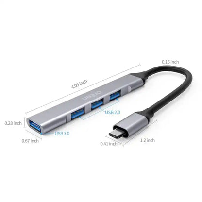 Onten 9701 USB-C To 4-Port USB-A HUB