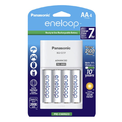 Panasonic Eneloop Rechargeable AA Ni-MH Batteries with Charger  97649