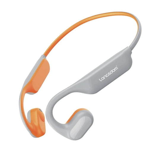 Langsdom Opetec Race 4 Sports Headphones – Directional Sound, Conch Sound Tech, Enhanced Bass, IPX4, 15H Playtime