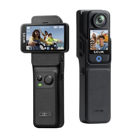 SJCAM C400 Action Camera – 3-in-1 Detachable Handheld Design, 4K Ultra HD, 6-Axis Gyro Stabilization, Rotatable Screen, 7H+ Battery Lif