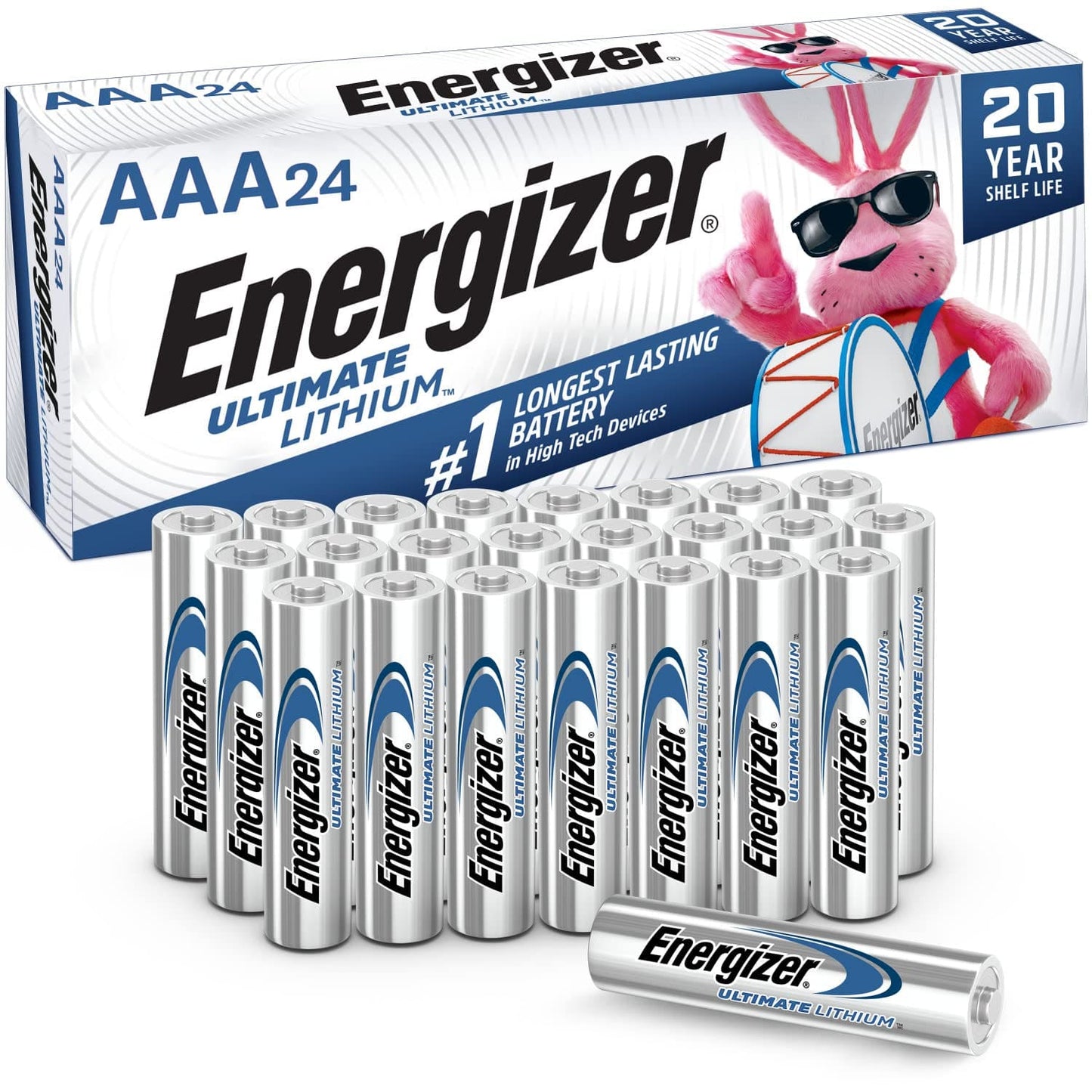 Energizer Ultimate Lithium AAA Batteries (24-Pack)  -  EL92-BP24