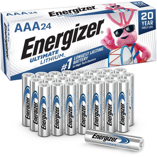 Energizer Ultimate Lithium AAA Batteries (24-Pack)  -  EL92-BP24