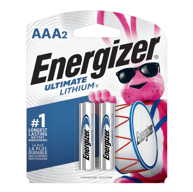 Energizer AAA Ultimate L92 Lithium(TM) Batteries - Pack of 2   EL92-BP2