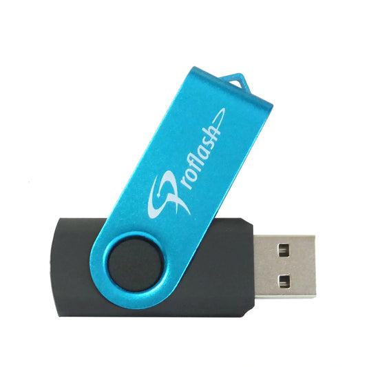 Proflash USB Flash Drive Serie Flip Flash - Unik 08/GB Blue - 21362