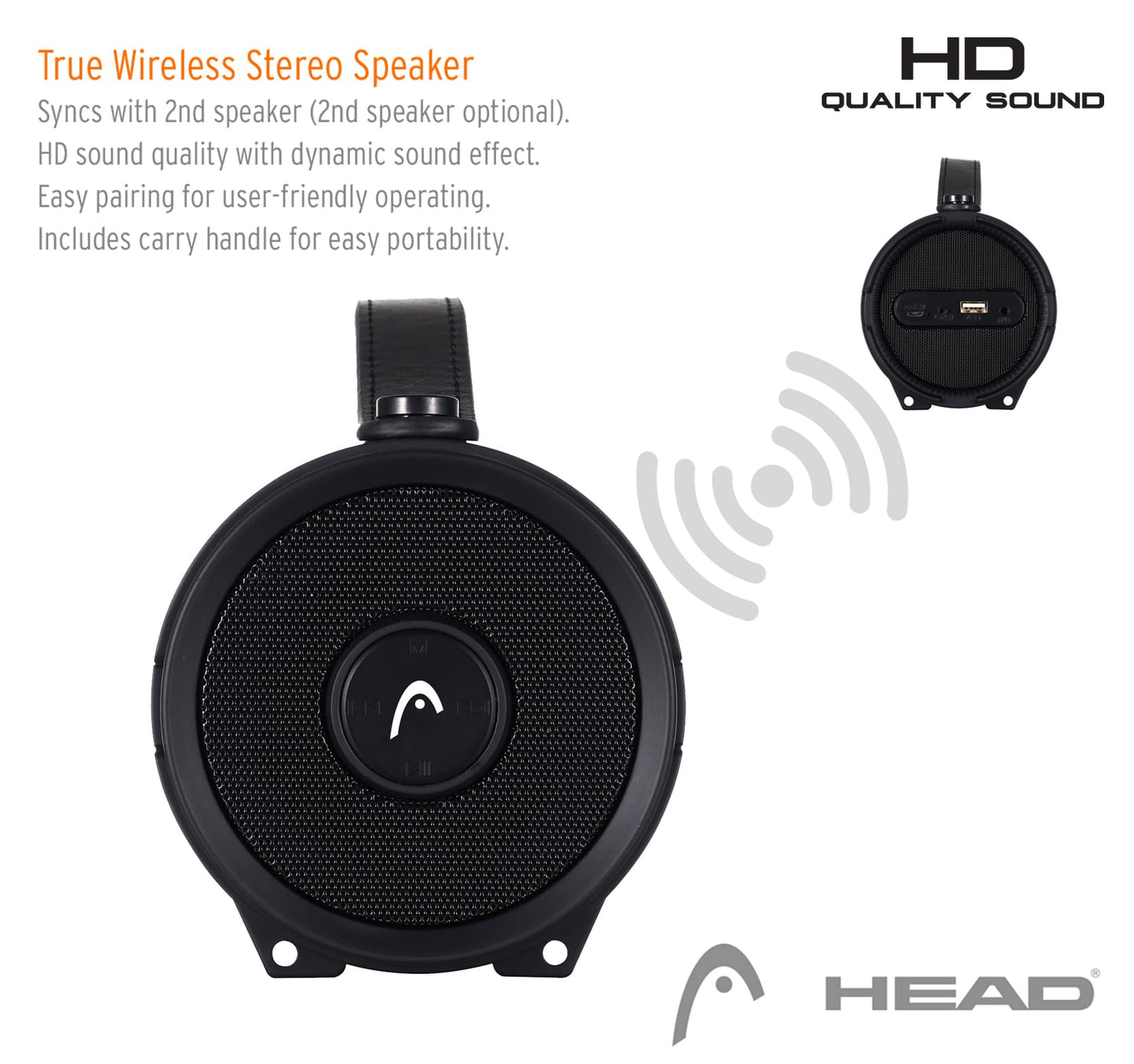 Head True Wirelees Speaker Outdoor/Indoor  Bluetooth 5.0  HSP-50