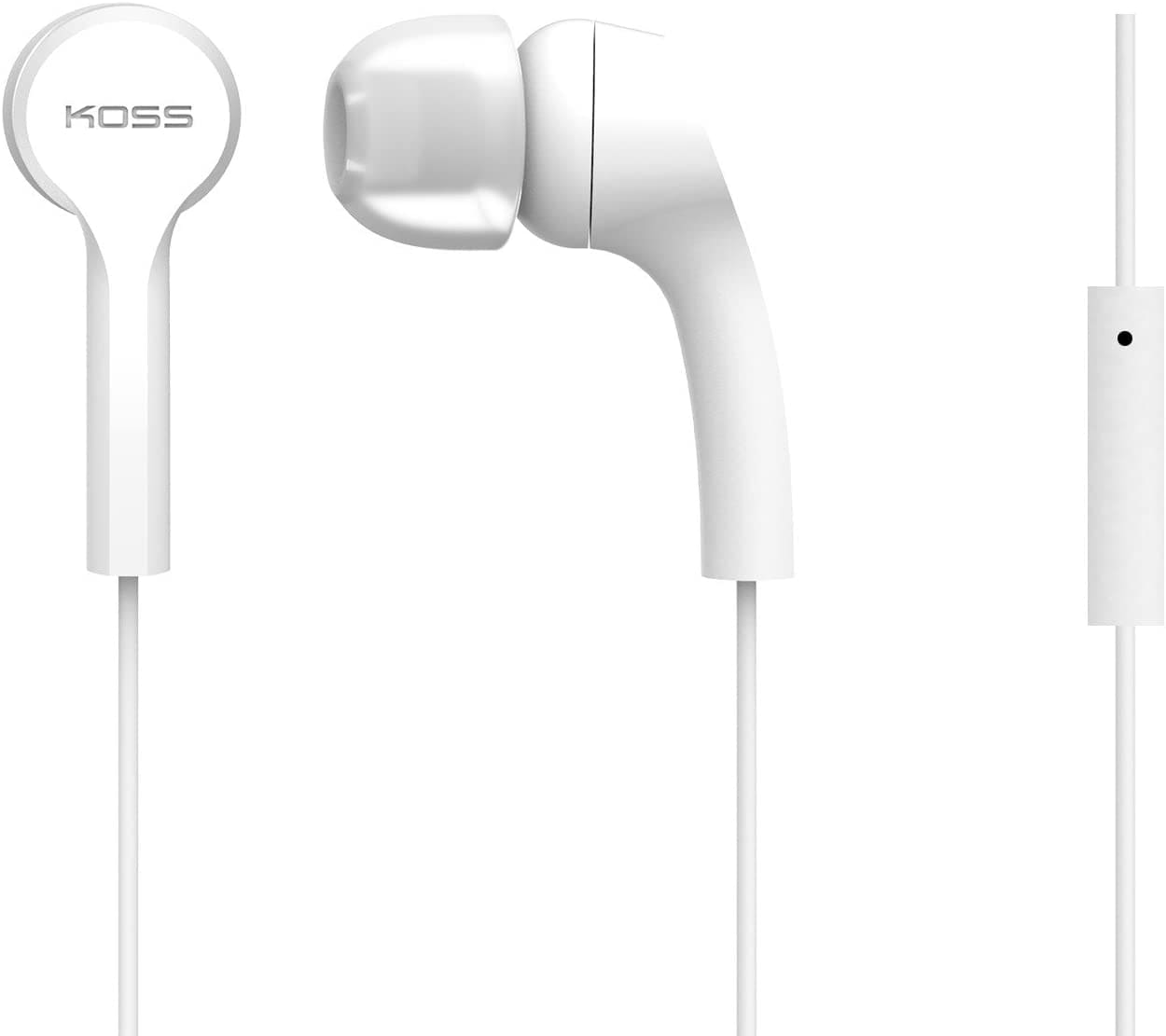 Koss KEB9i Earbuds ( White ) With Microphone - 195249