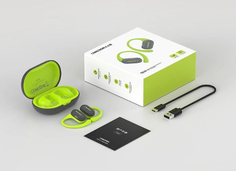 Langsdom TS19 IPX5 Open-Fit. Open-Ear Bluetooth Earphones with ENC Noise Reduction.