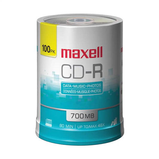 Maxell CD-R 700MB 80 Min 48x Spindle 100pk - 648200