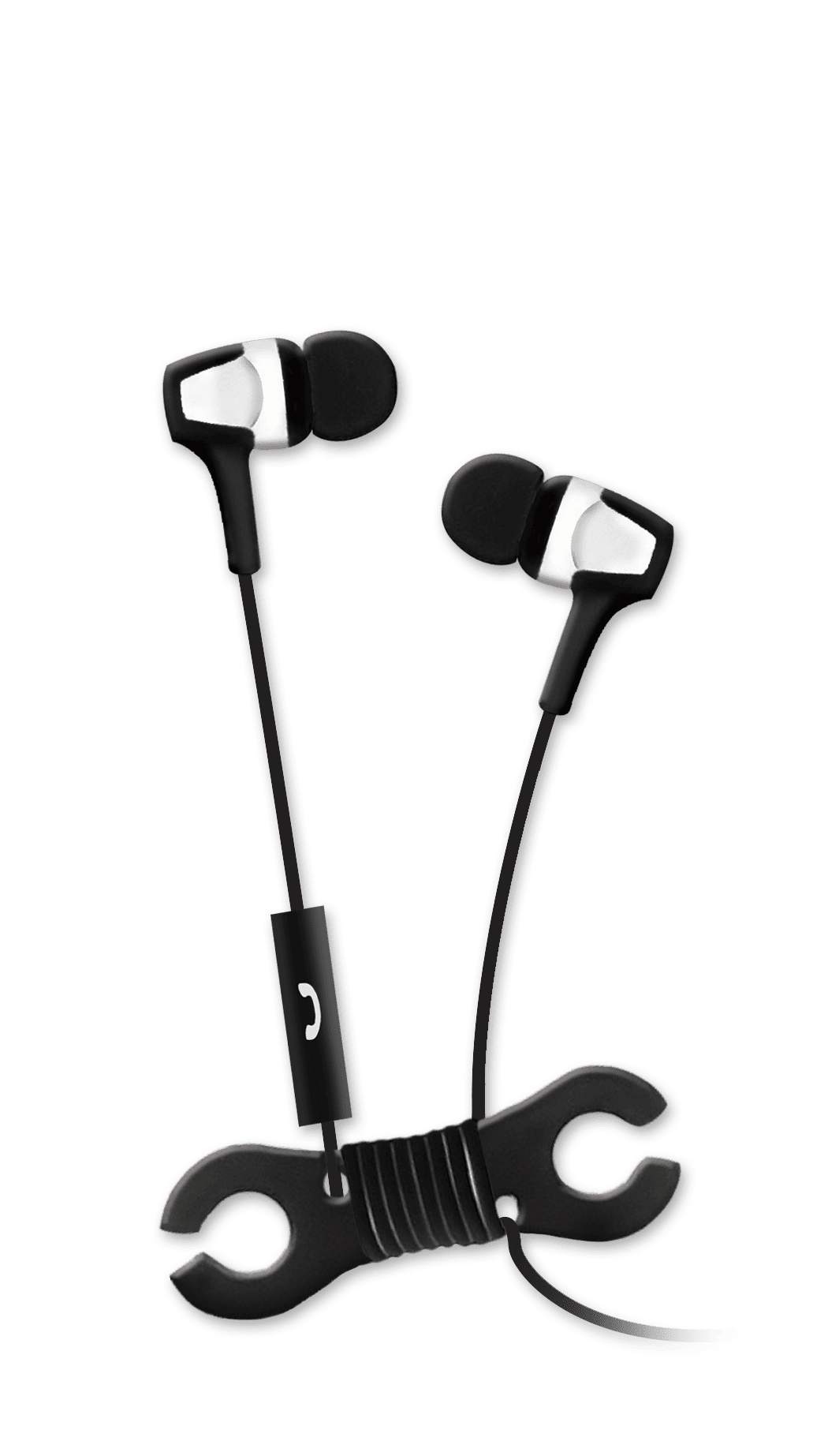 Maxell Mega Trio Earbuds  Black / White Color With Micro - 199818