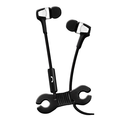 Maxell Mega Trio Earbuds  Black / White Color With Micro - 199818