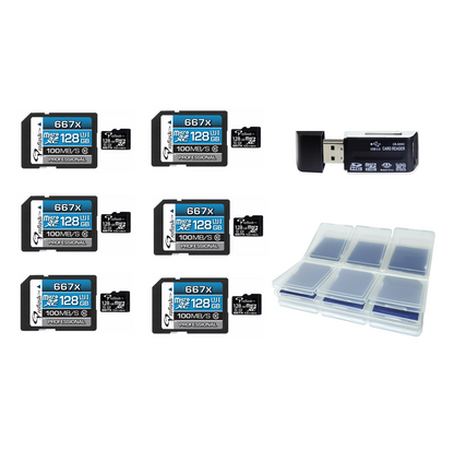 Proflash Memory Card Micro-SDHC 32GB Class 10 UHS-I With Adapter - Lot of 6