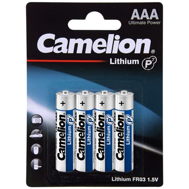 Camelion Lithium AAA Batteries (Pack of 4)  - OB-26480