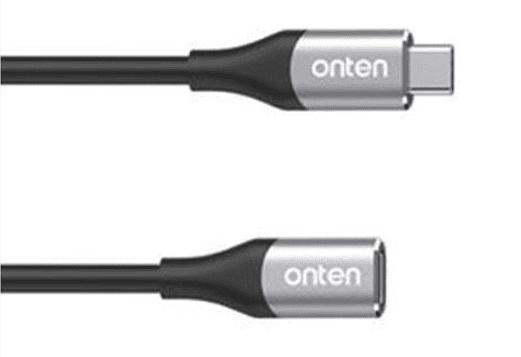 Onten  USB-C Male To Female Extension Cable (1.2M) 3.93 Feet - OTN-9106